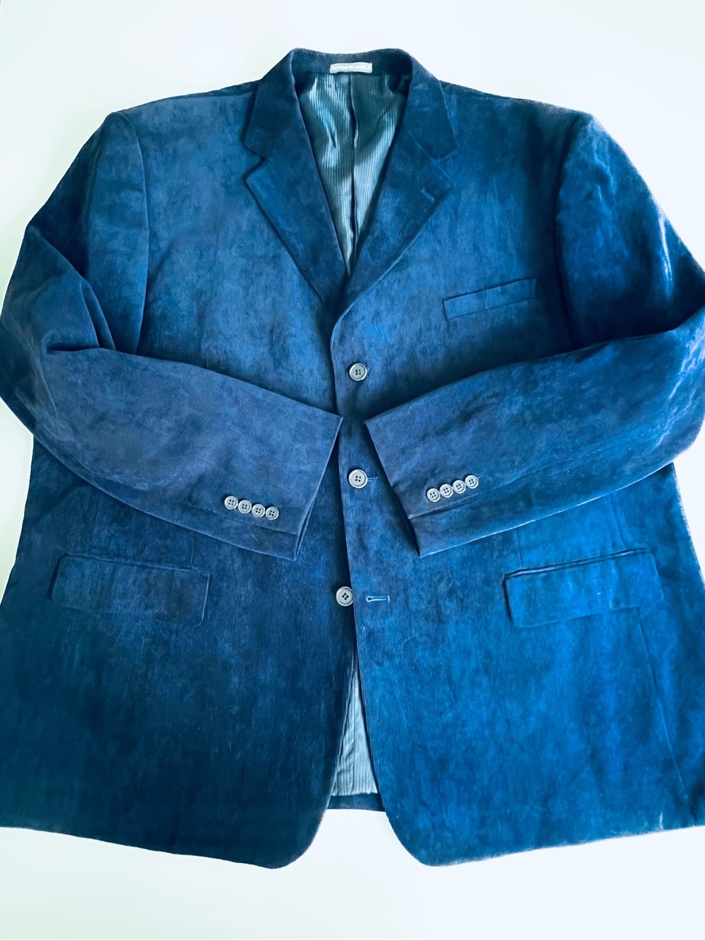 big & Tall, Navy Blue Corduroy  Men's Sport Coat Blazer